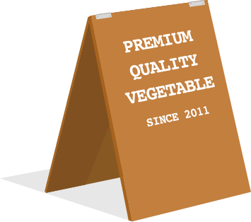 看板に貼られたカッティングシートの画像